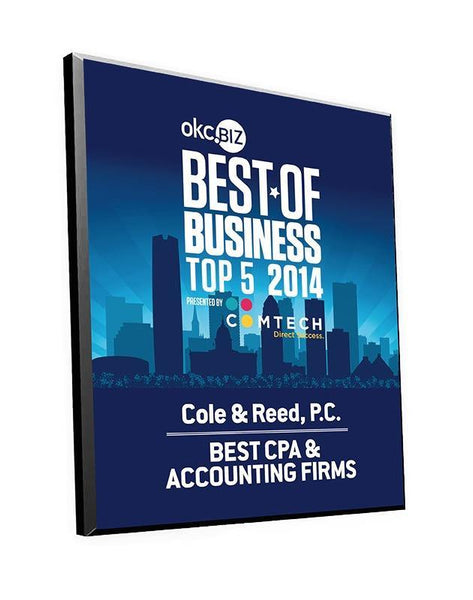 "Best of Business" Award Plaques by NewsKeepsake