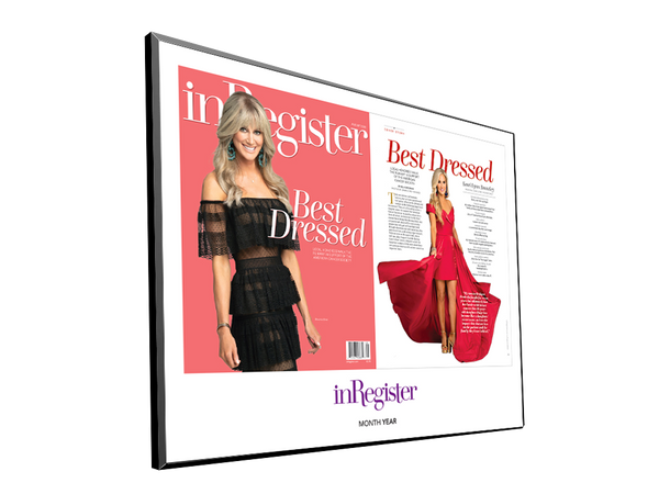 inRegister Magazine Article & Cover Spread Plaques by NewsKeepsake