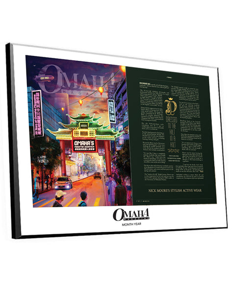 Omaha Magazine Article & Cover Spread Plaques by NewsKeepsake