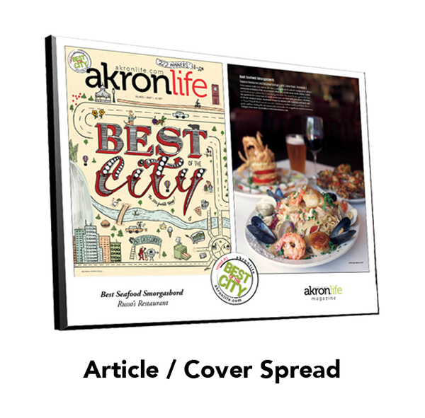 “Best of the City” Article Spread Plaque by NewsKeepsake