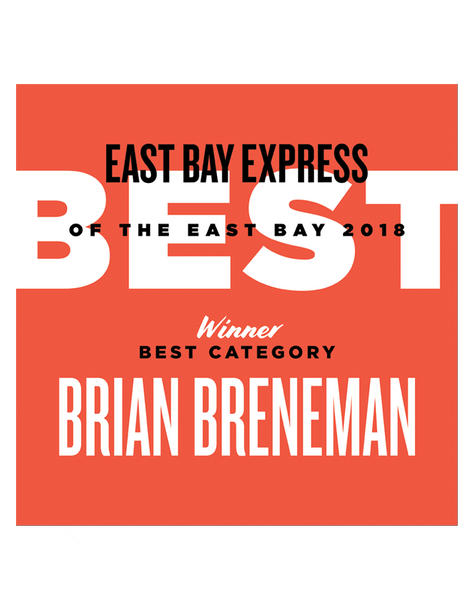 "Best of the East Bay" Award Window Cling by NewsKeepsake