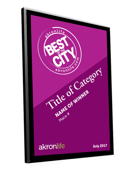 "Best of the City" Award Plaque by NewsKeepsake
