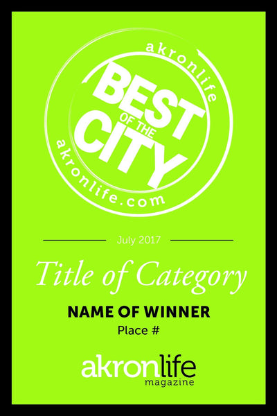 "Best of the City" Award Window Cling by NewsKeepsake