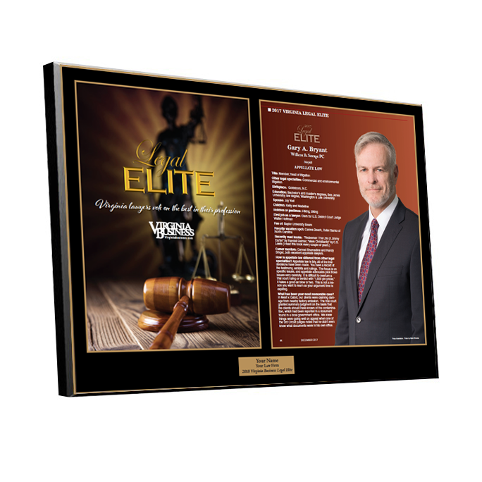 Legal Elite Cover / Article Plaque by NewsKeepsake