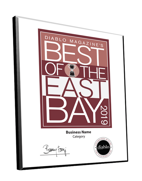 Diablo Magazine "Best of the East Bay" Award - Mounted Archival Plaque by NewsKeepsake