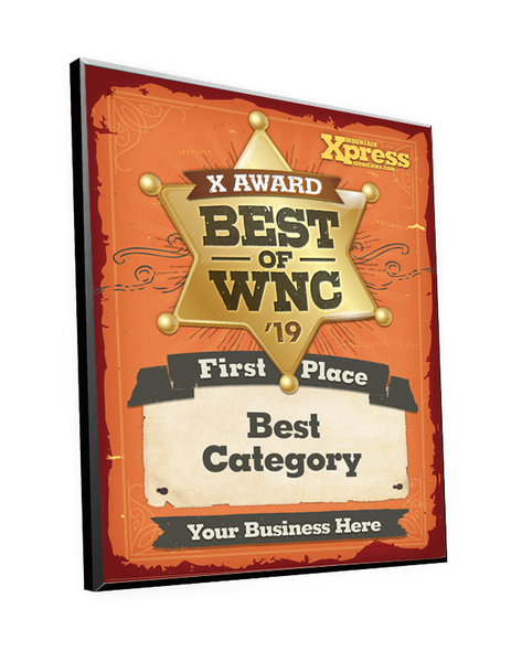 “Best of WNC” Award Plaque by NewsKeepsake