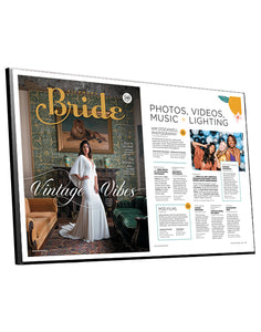 Richmond Bride "A-List" Cover / Article Plaque by NewsKeepsake