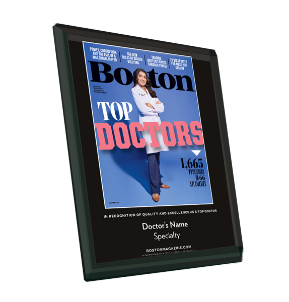 Boston Magazine Top Doctors Award Plaque - Glass by NewsKeepsake