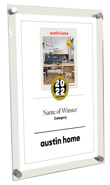 Austin Home "Best Real Estate Agents" Award - Acrylic Standoff Plaque