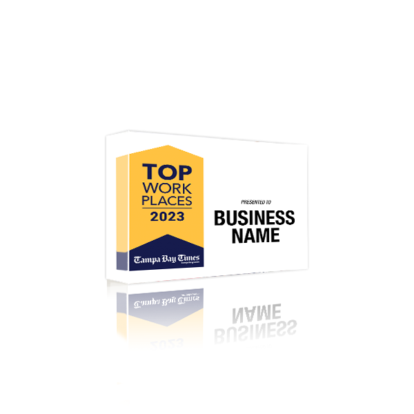 Tampa Bay Times Top Workplaces Award | Acrylic Block