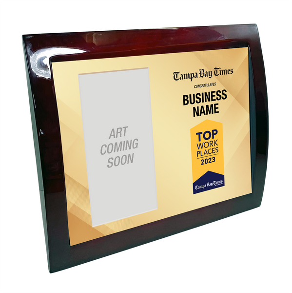Tampa Bay Times Top Workplaces Award - Rosewood with Metal Inlay