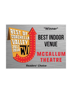 "Best of Coachella Valley" Award Window Cling by NewsKeepsake
