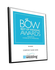 "Best of Wedding" Award Plaque by NewsKeepsake