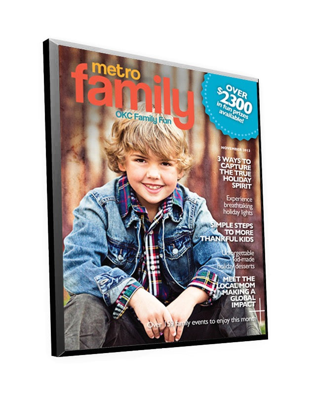 Metro Family Magazine Cover Plaque by NewsKeepsake