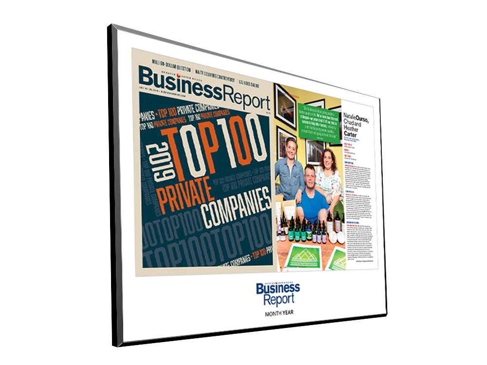 Business Report Article & Cover Spread Plaques by NewsKeepsake