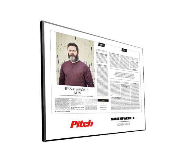 The Pitch Article Plaques by NewsKeepsake