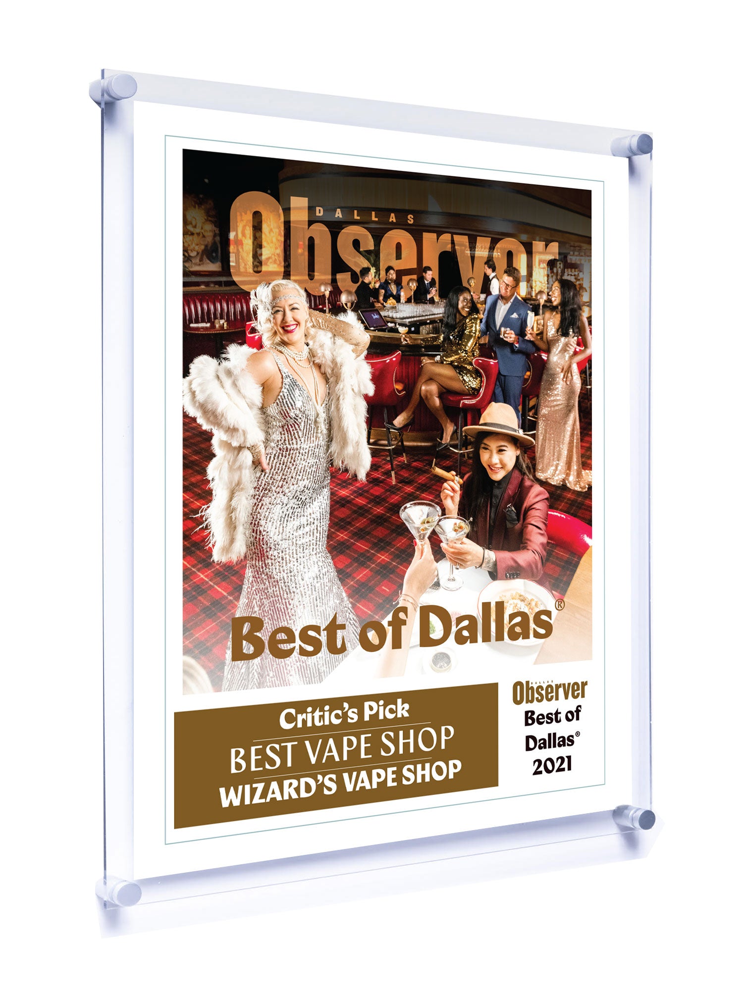 Best of Dallas® Award - Acrylic Standoff Plaque