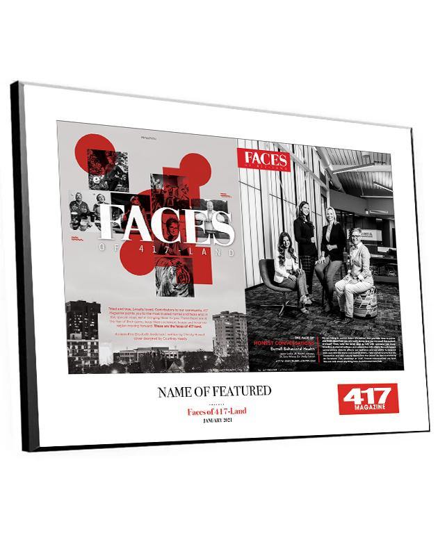 417 Magazine FACES 2-page Spread Plaques by NewsKeepsake