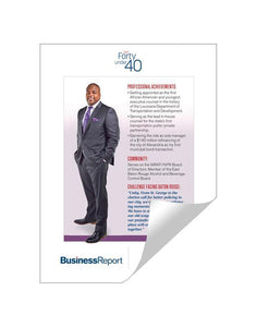 Forty Under 40 Award Reprints by NewsKeepsake