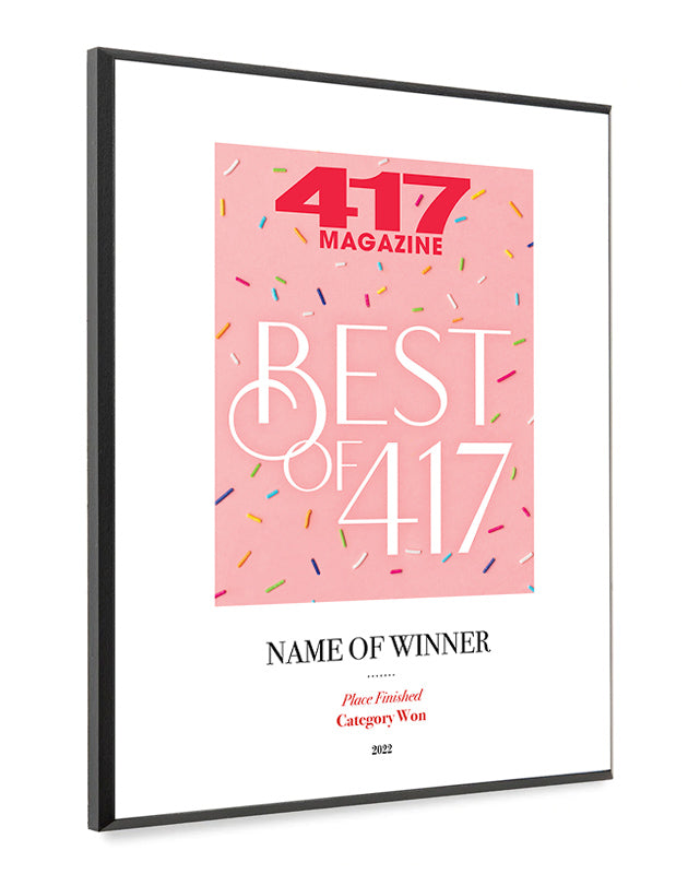 417 Magazine Best of 417 Award Melamine Plaques