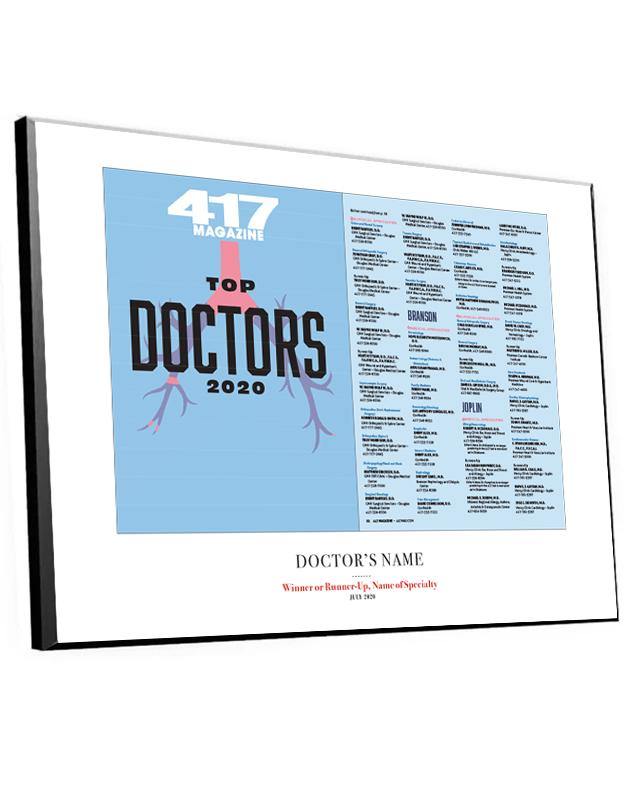 417 Magazine Top Doctors Article & Cover Spread Plaques by NewsKeepsake