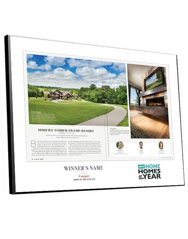417 Home Homes of the Year Spread Plaques by NewsKeepsake