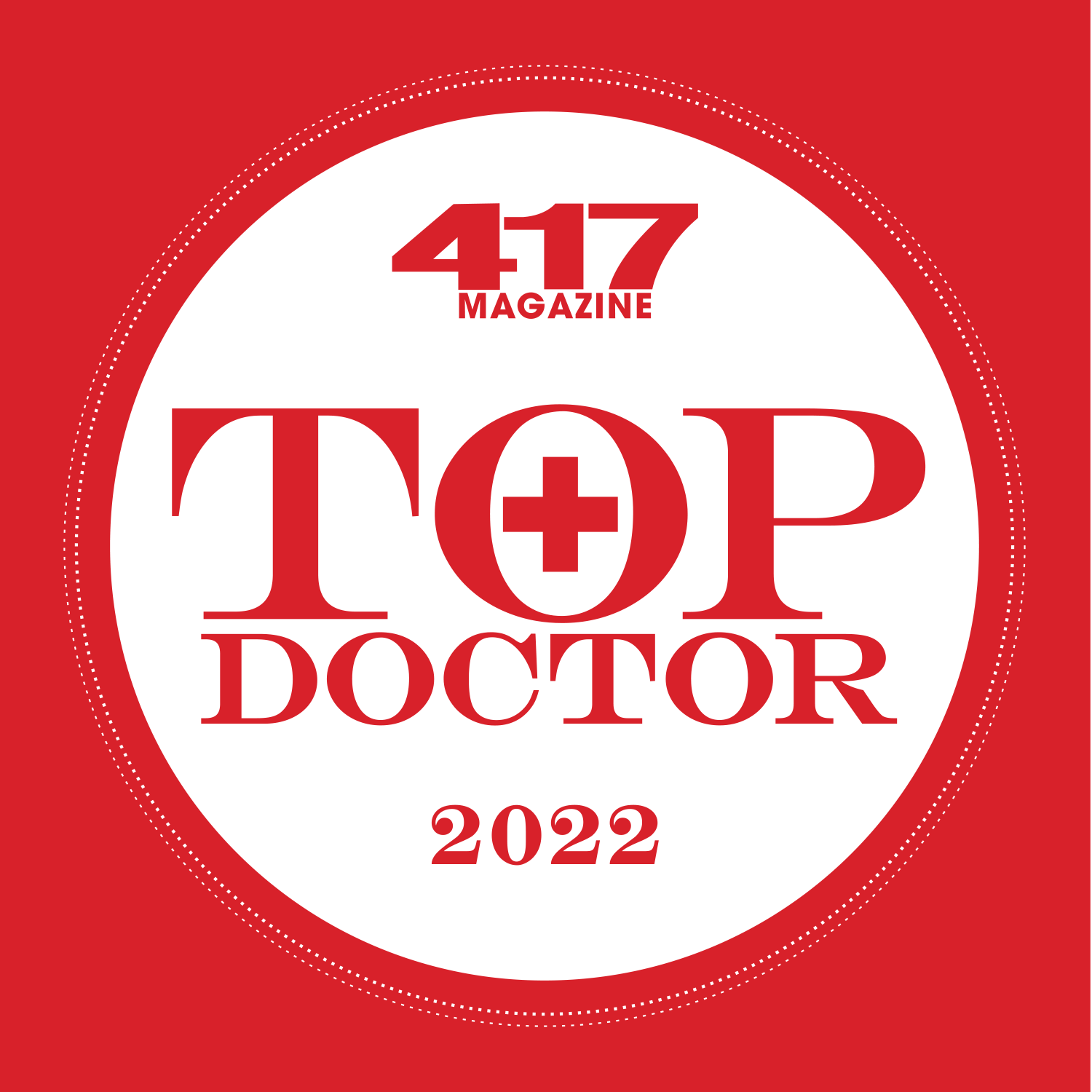 417 Magazine Top Doctor Award - Decal