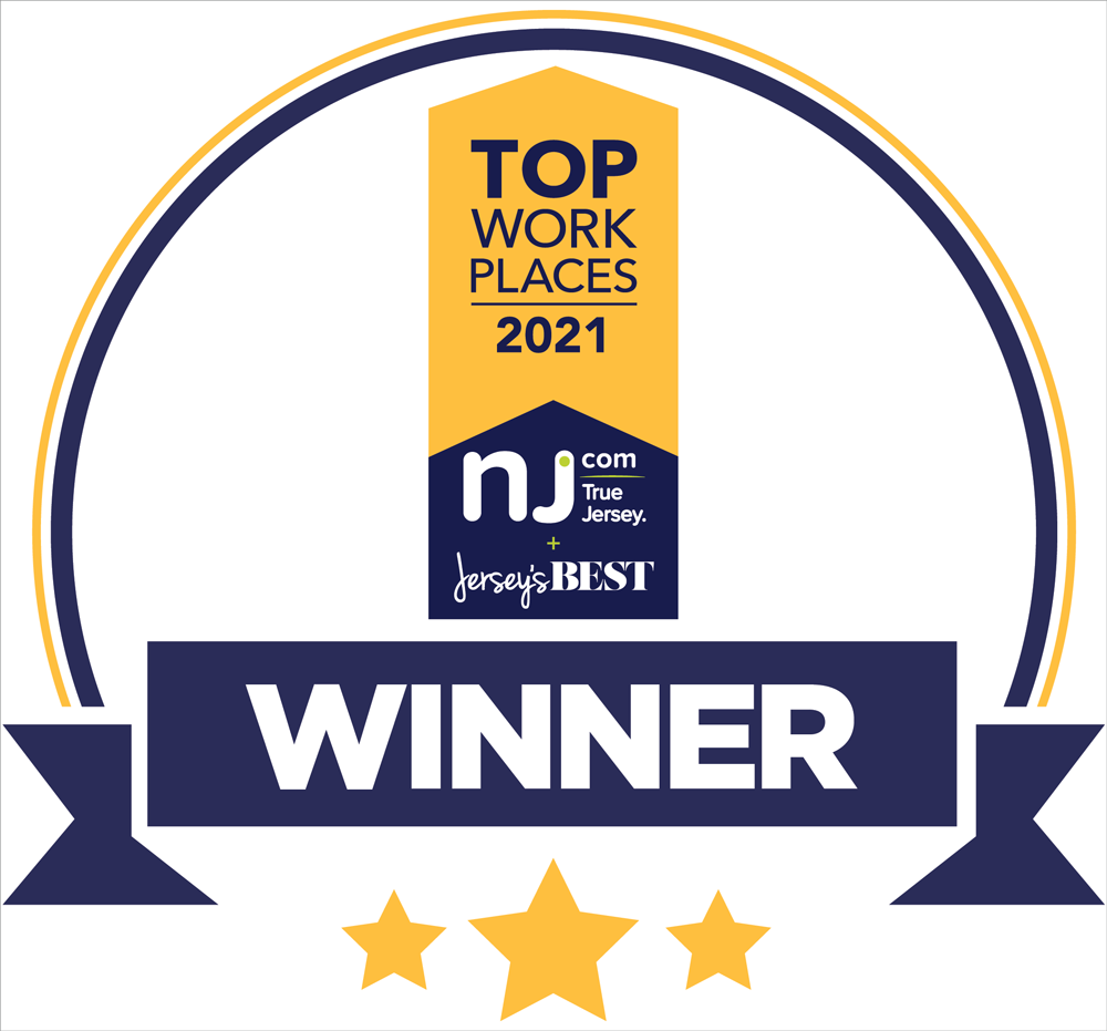 NJ.com and Jersey's Best Top Workplace Award | Window Decal