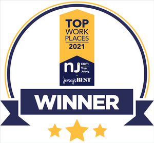 NJ.com and Jersey's Best Top Workplace Award | Window Decal
