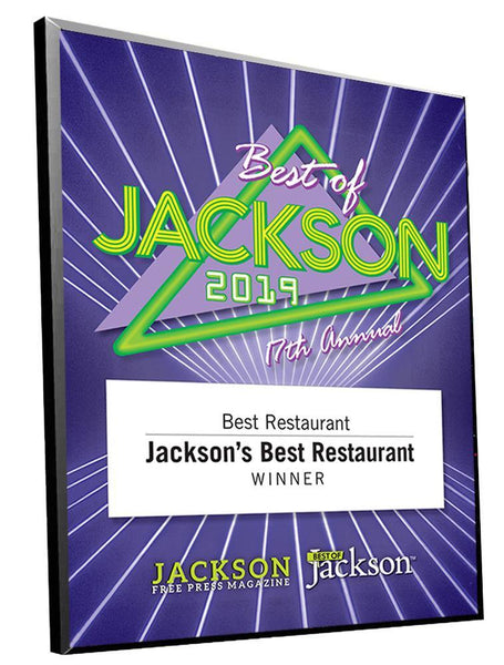 Best of Jackson Award - Modern Archival Plaque by NewsKeepsake