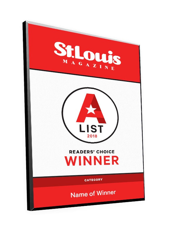 St. Louis Magazine A-List Award Plaque by NewsKeepsake