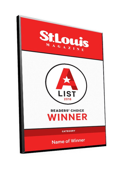 St. Louis Magazine A-List Award Plaque by NewsKeepsake