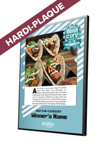 Albuquerque The Magazine's Best of the City Feature | Modern Hardi-Plaque by NewsKeepsake