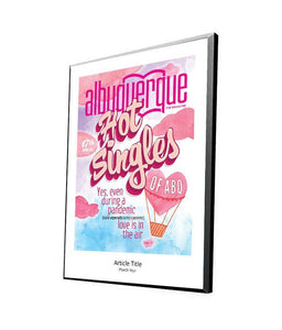 Albuquerque The Magazine Covers | Modern Hardi-Plaque - NewsKeepsake