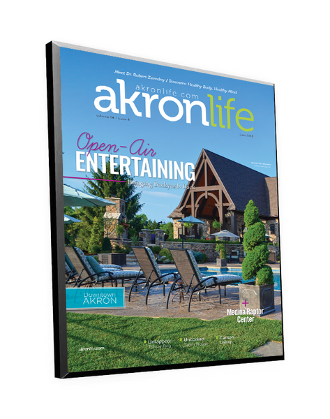 Akron Life Cover Plaque by NewsKeepsake