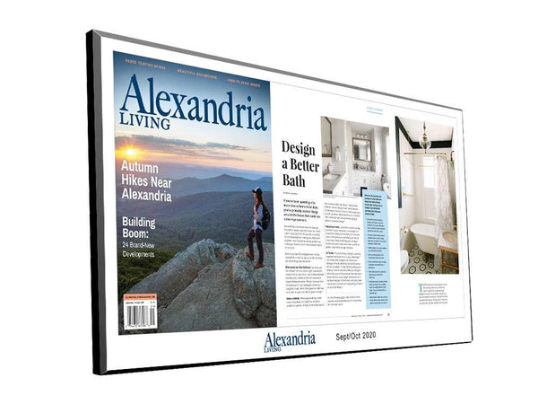 Alexandria Living Magazine Article Plaque by NewsKeepsake