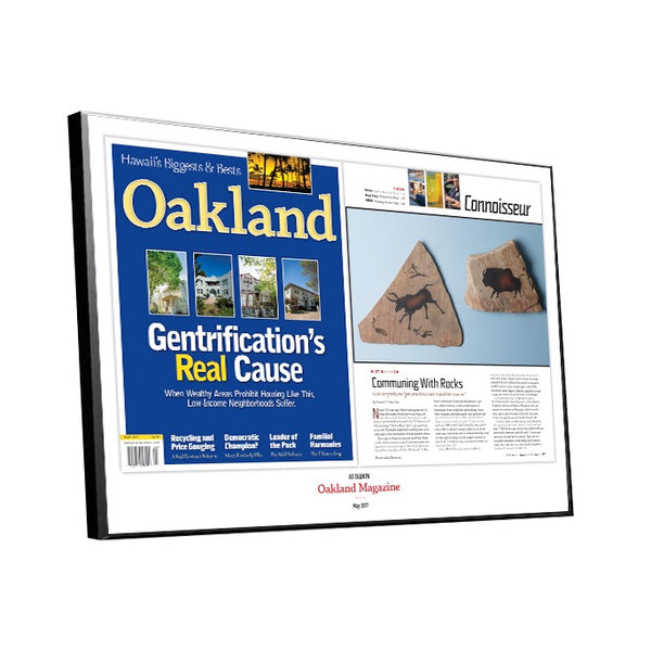 Oakland Magazine Article Spread Plaques by NewsKeepsake
