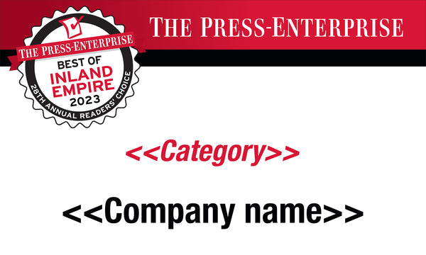 Best of Inland Empire Readers Choice Award | Outdoor Banners