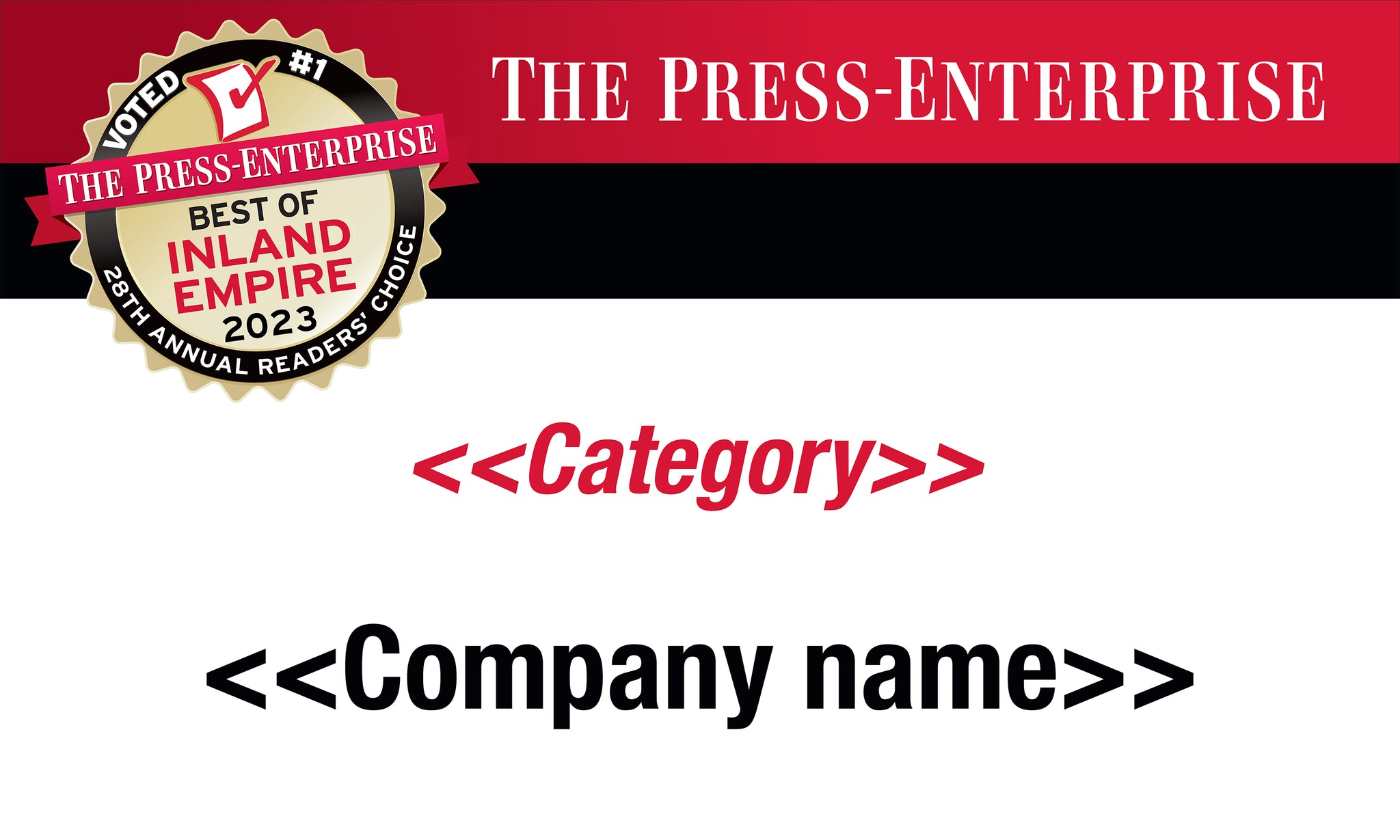 Best of Inland Empire Readers Choice Award | Outdoor Banners