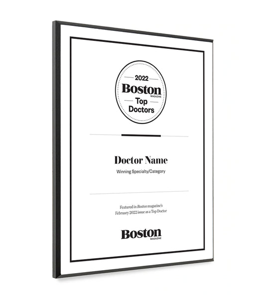 Boston Magazine Top Doctors Plaques