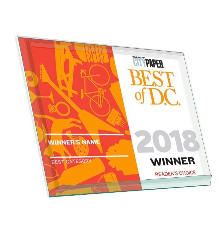 Best of D.C. Award - Glass by NewsKeepsake