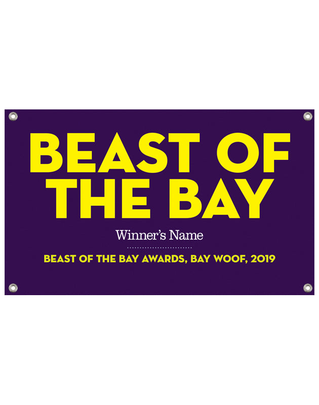 “Beast of the Bay” Award Banner by NewsKeepsake