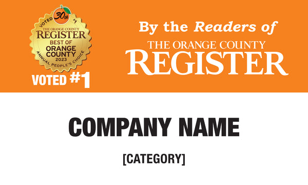 Best Of Orange County Award | Outdoor Banners