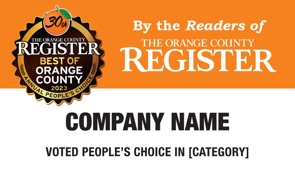 Best Of Orange County Award | Outdoor Banners