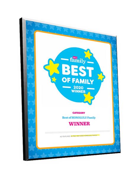 Honolulu Magazine "Best of Family” Award Plaques by NewsKeepsake