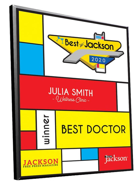 Best of Jackson Award - Modern Archival Plaque by NewsKeepsake