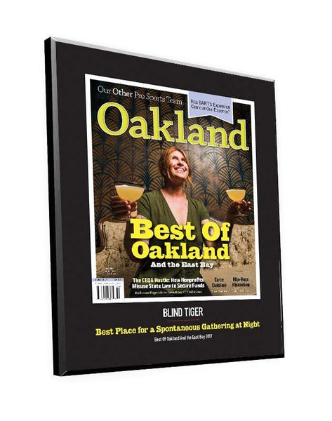 "Best of Oakland & the East Bay" Cover/Article Award Plaque by NewsKeepsake