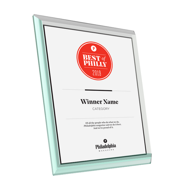 <em>Philadelphia</em> magazine Best of Philly Award - Glass by NewsKeepsake