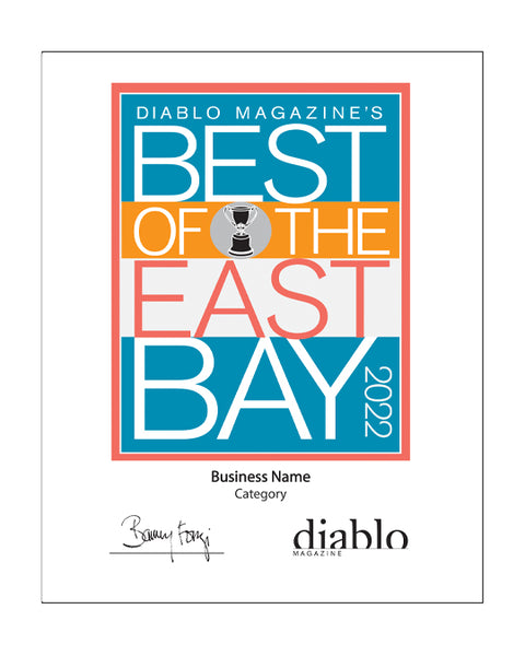 Diablo Magazine "Best of the East Bay" Award - Vinyl Banner