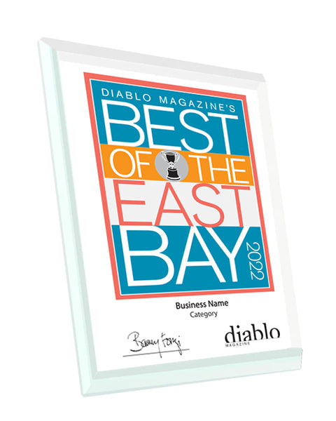 Diablo Magazine "Best of the East Bay" Award - Glass